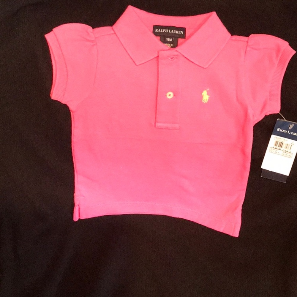 Ralph Lauren Pink Polo Shirt with Embroidered Logo